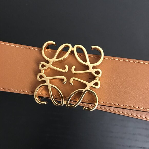 Loewe Reversible Cognac and Black Leather belt main image 5